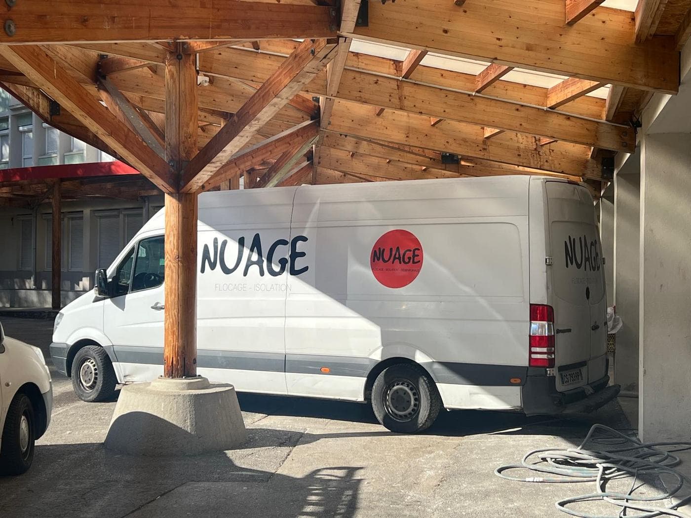 Les camions NUAGE — Sur chantier